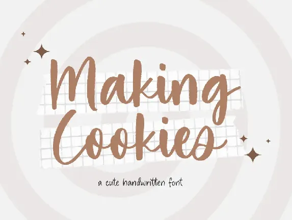 Making Cookies font