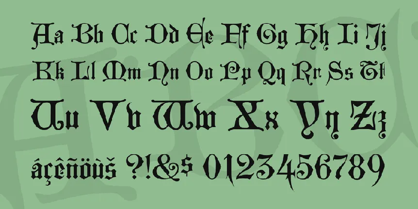 Westminster Gotisch font