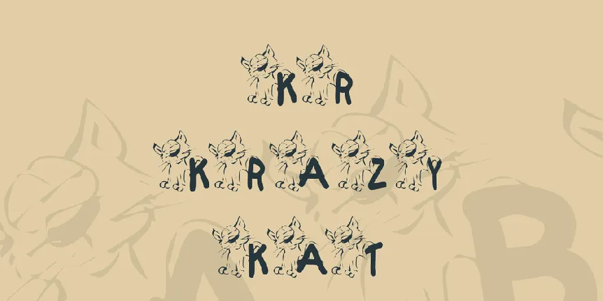 KR Krazy Kat font