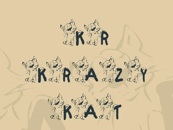 KR Krazy Kat font