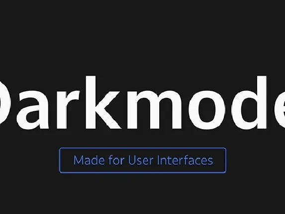 Darkmode Sans Serif font