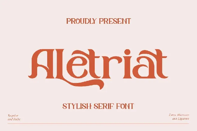 Aletriat Serif font