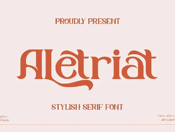 Aletriat Serif font