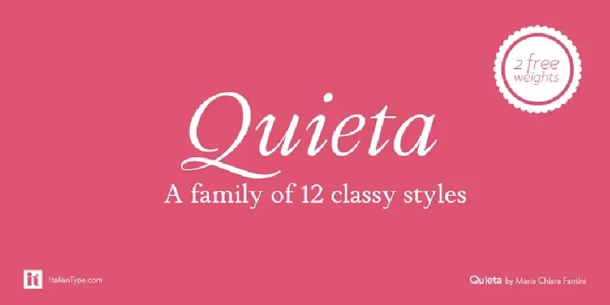 Quieta font