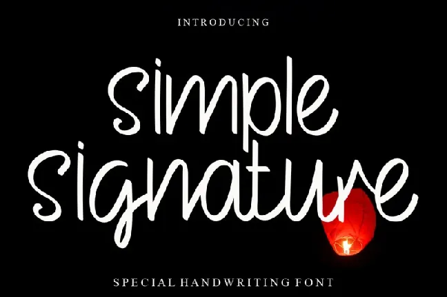 Simple font