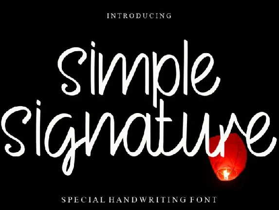 Simple font