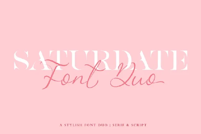 Saturdate Duo font