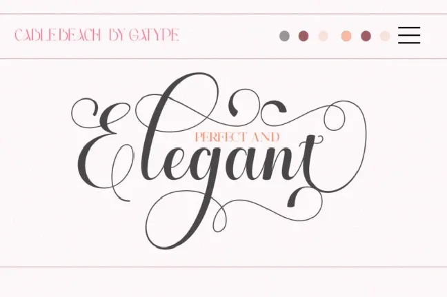 Cable Beach Calligraphy font