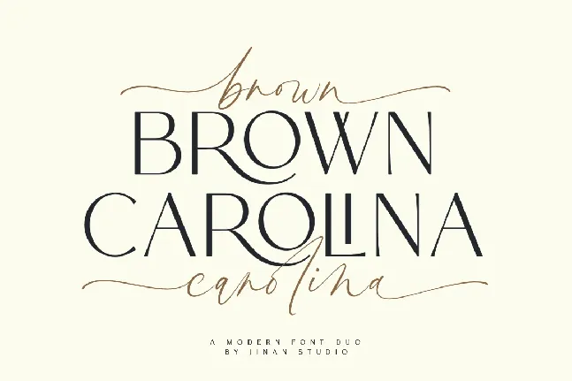 Brown Carolina Duo font