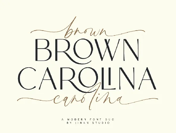 Brown Carolina Duo font