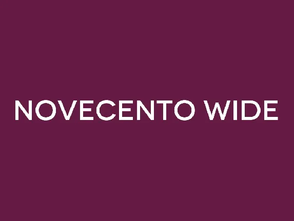 Novecento Wide font