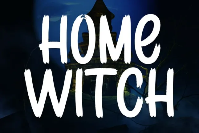 Home Witch Brush font