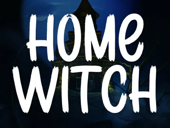 Home Witch Brush font