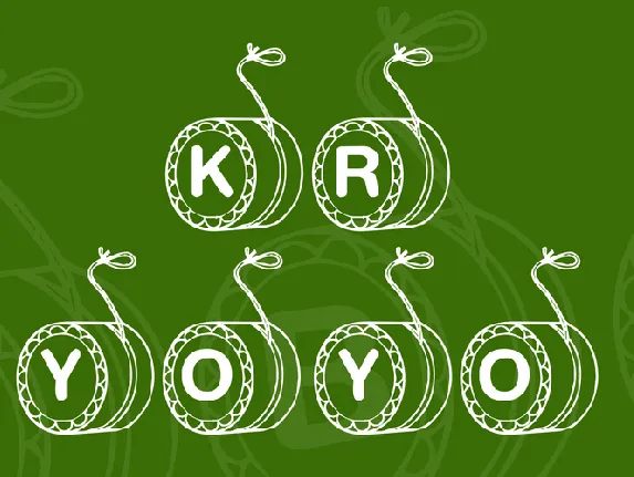 KR YoYo font