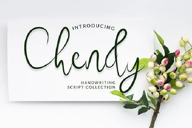 Chendy Handwritten Script font