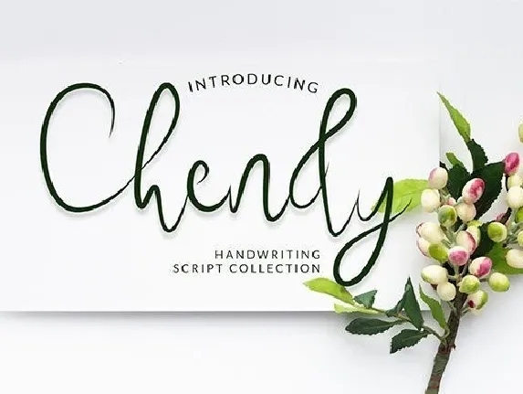 Chendy Handwritten Script font