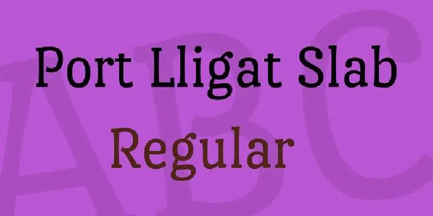 Port Lligat Slab font