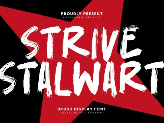 Strivestalwart font