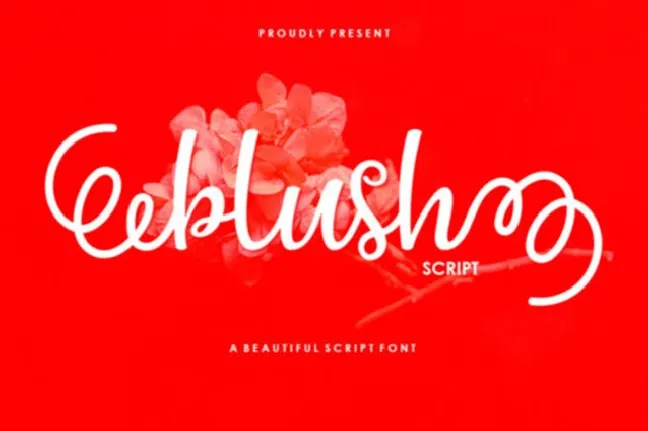 Blush Script font