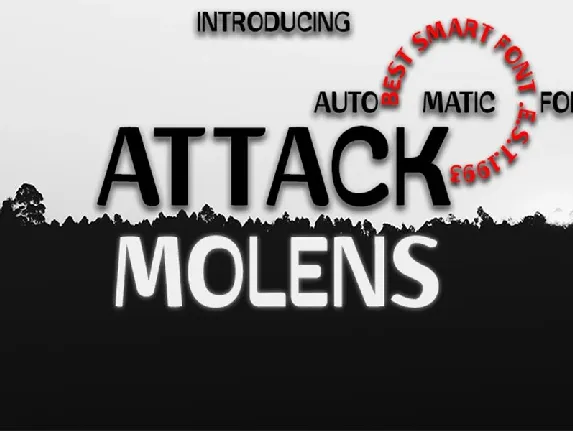 Attack Molens font