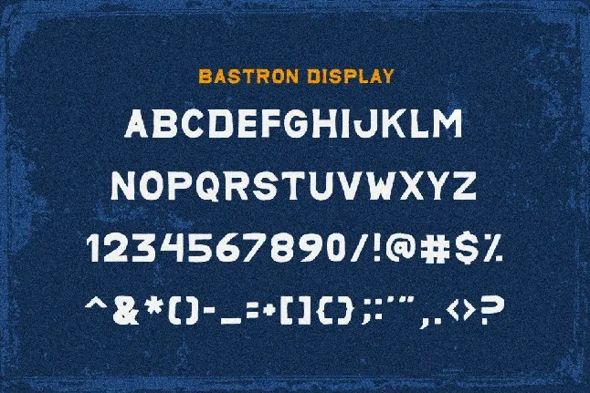 Bastron font