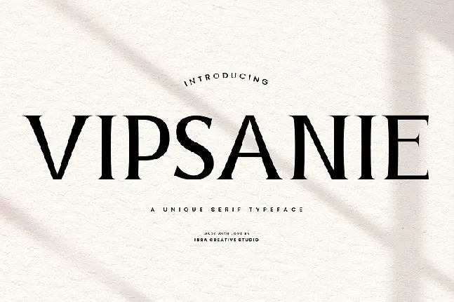 Vipsanie font