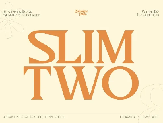 Slimtwo DEMO font