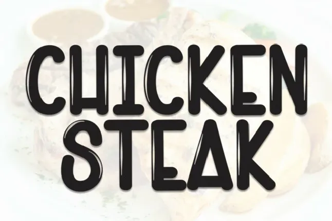 Chiken Steeak Display font