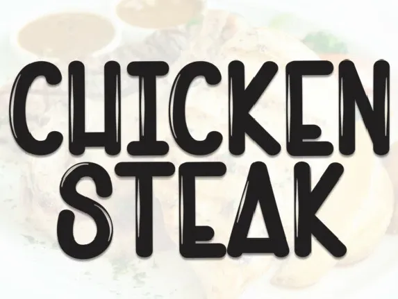 Chiken Steeak Display font