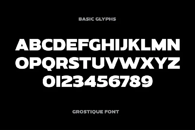 Grostique font