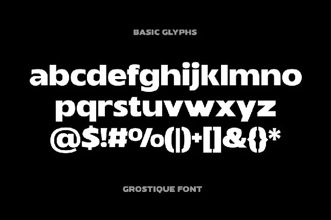 Grostique font