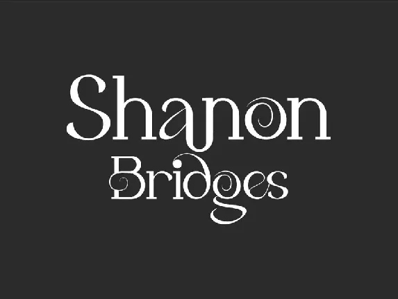 Shanon Bridges Demo font