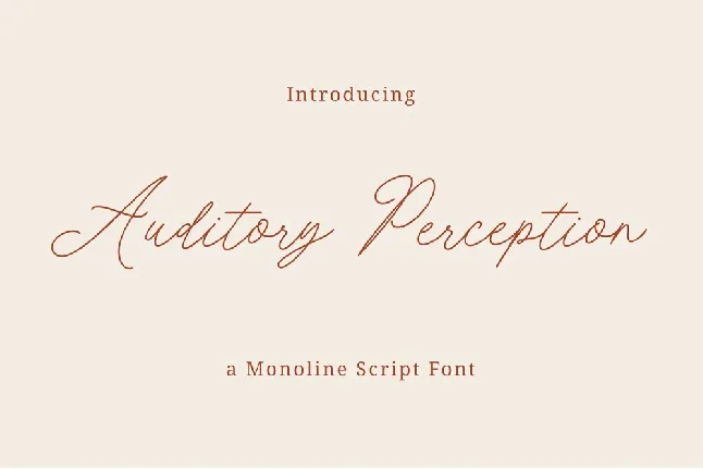 Auditory Perception font