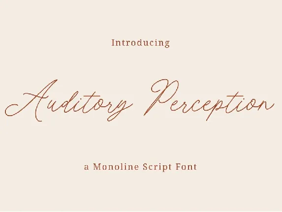 Auditory Perception font