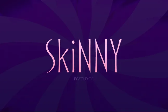 Skinny font