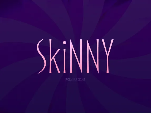 Skinny font