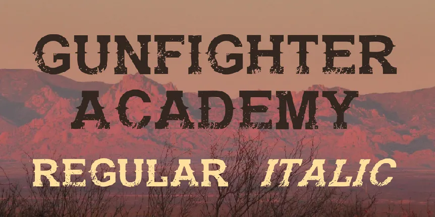 Gunfighter Academy font