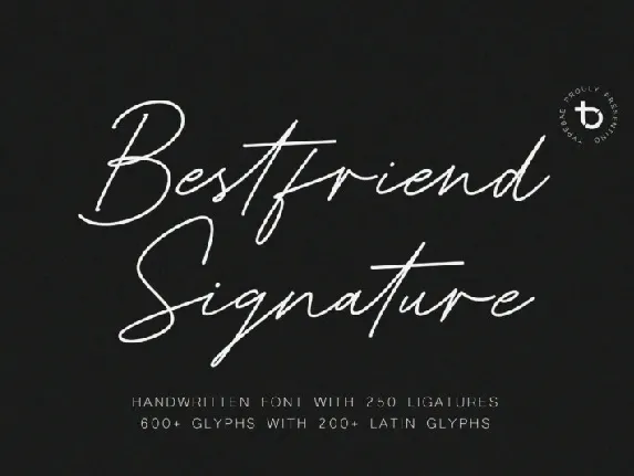 Bestfriend Signature font