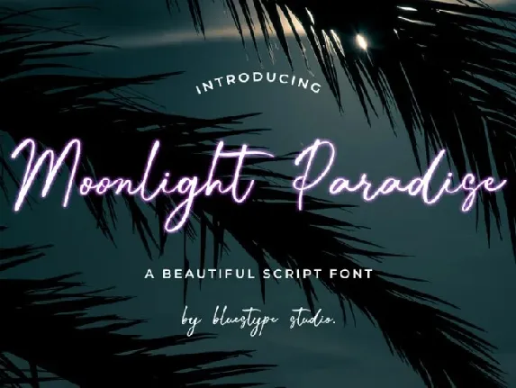 Moonlight Paradise font