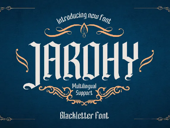 Jarohy font