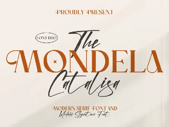 The Mondela Catalisa Serif font