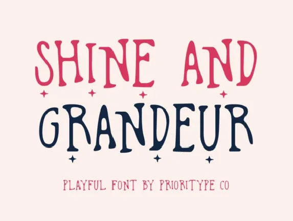 Shine and Grandeur font