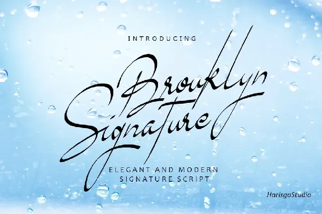 Brouklyn Signature font