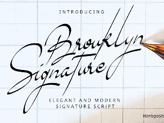 Brouklyn Signature font