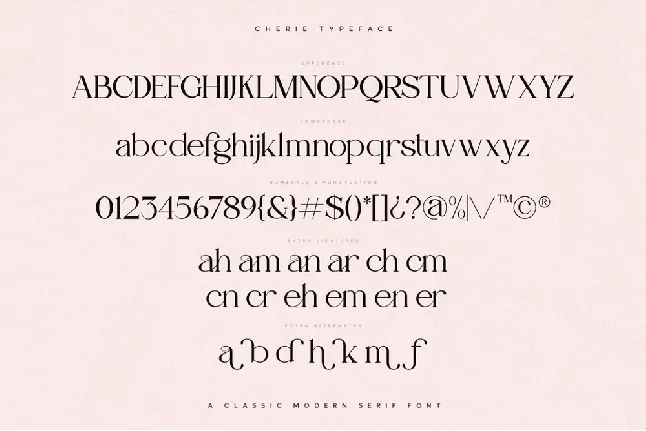 Cherie font