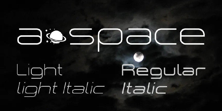 aâ€¢space font