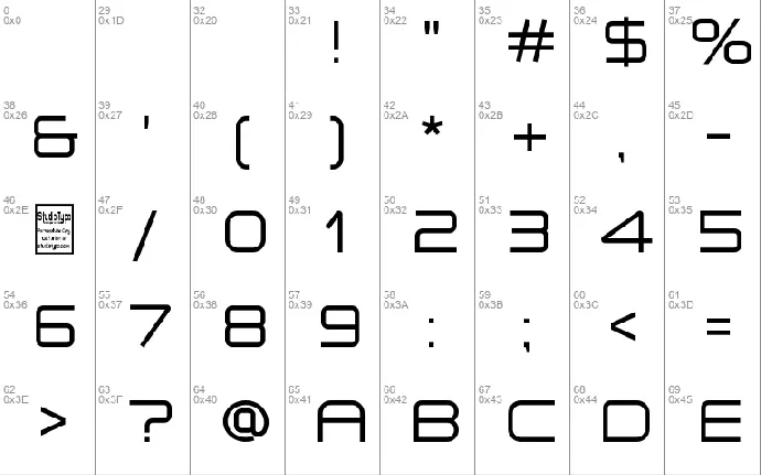 aâ€¢space font