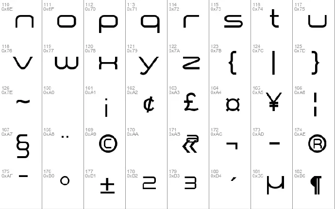 aâ€¢space font