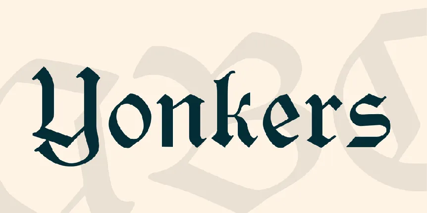 Yonkers font