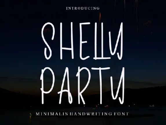 Shelly Party font